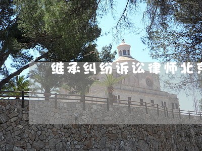 继承纠纷诉讼律师北京 继承纠纷诉讼律师北京