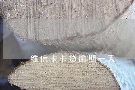 维信卡卡贷逾期一天 维信卡卡贷逾期一天
