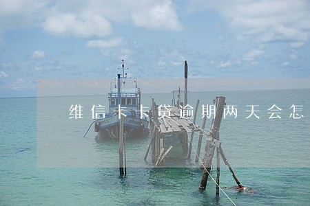 维信卡卡贷逾期两天会怎样 维信卡卡贷逾期两天会怎样