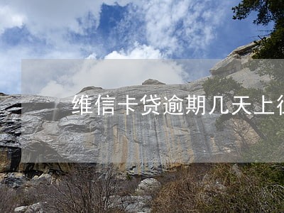 维信卡贷逾期几天上征信 维信卡贷逾期几天上征信
