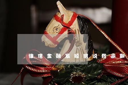 维信金融发短信说我逾期 维信金融发短信说我逾期