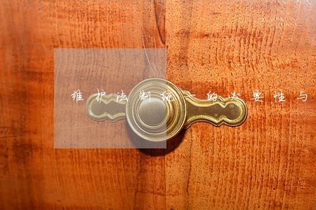 维护法制统一的必要性与制度建构 维护法制统一的必要性与制度建构