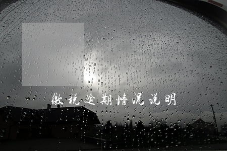 缴税逾期情况说明 缴税逾期情况说明