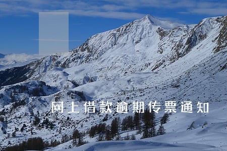 网上借款逾期传票通知 网上借款逾期传票通知