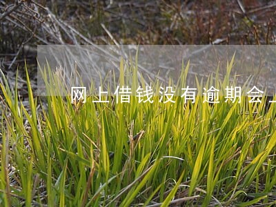 网上借钱没有逾期会上征信吗 网上借钱没有逾期会上征信吗