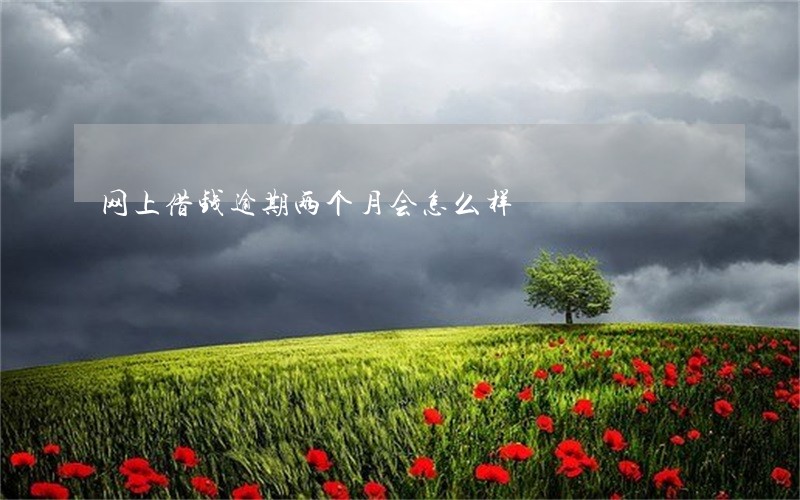 网上借钱逾期两个月会怎么样 网上借钱逾期两个月会怎么样