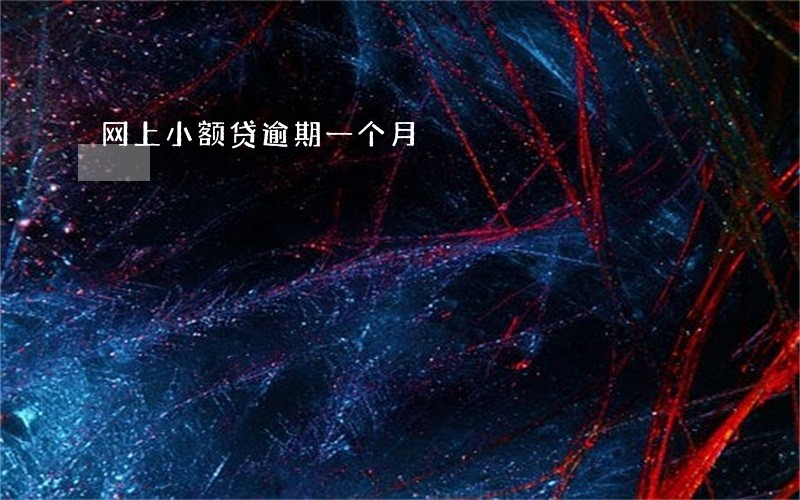 网上小额贷逾期一个月 网上小额贷逾期一个月