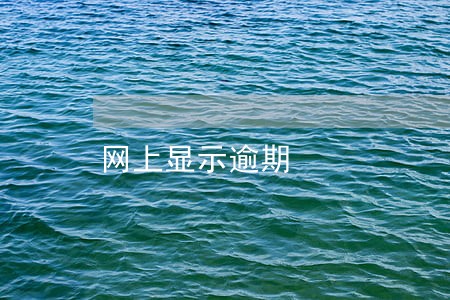 网上显示逾期 网上显示逾期