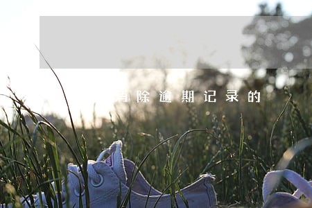 网上消除逾期记录的