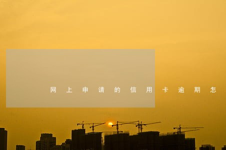 网上申请的信用卡逾期怎么办 网上申请的信用卡逾期怎么办