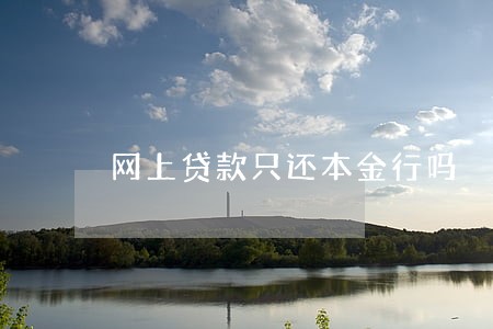 网上贷款只还本金行吗 网上贷款只还本金行吗