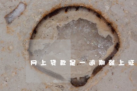网上贷款是一逾期就上征信吗 网上贷款是一逾期就上征信吗