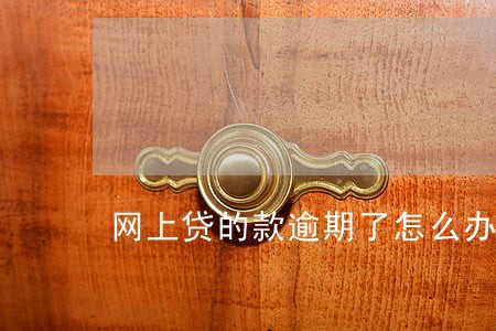 网上贷的款逾期了怎么办