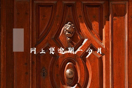 网上贷逾期一个月 网上贷逾期一个月