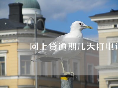 网上贷逾期几天打电话 网上贷逾期几天打电话