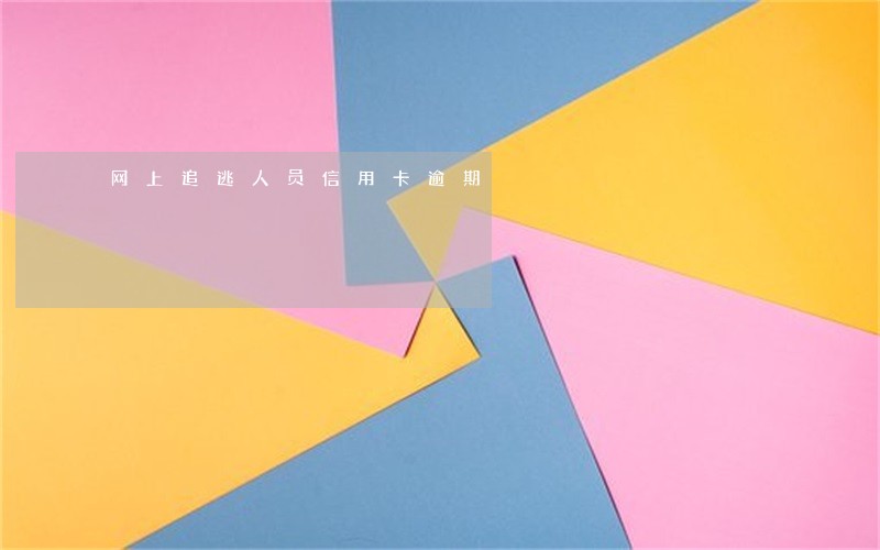 网上追逃人员信用卡逾期 网上追逃人员信用卡逾期