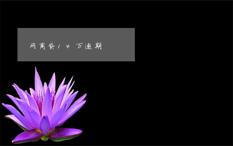 网商贷14万逾期 网商贷14万逾期