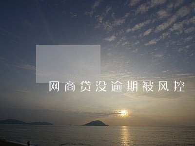 网商贷没逾期被风控 网商贷没逾期被风控