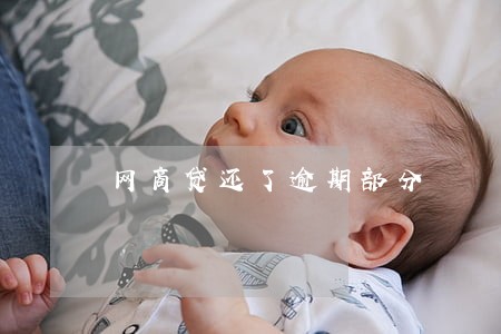 网商贷还了逾期部分 网商贷还了逾期部分
