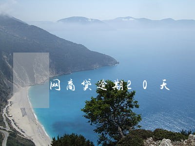 网商贷逾期20天 网商贷逾期20天