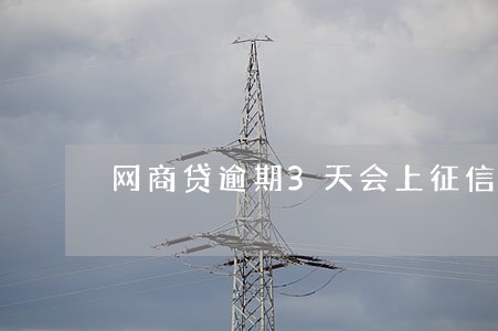 网商贷逾期3天会上征信吗 网商贷逾期3天会上征信吗