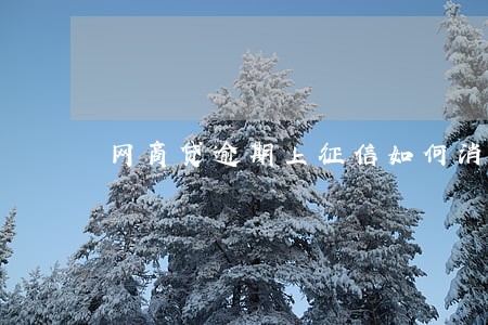 网商贷逾期上征信如何消除 网商贷逾期上征信如何消除