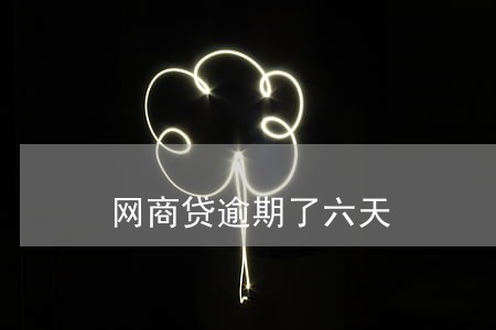 网商贷逾期了六天 网商贷逾期了六天