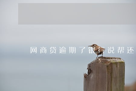 网商贷逾期了银行说帮还款 网商贷逾期了银行说帮还款