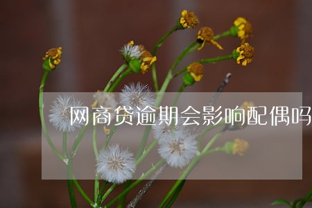 网商贷逾期会影响配偶吗 网商贷逾期会影响配偶吗