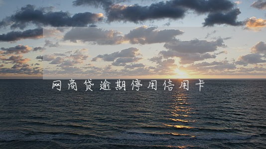 网商贷逾期停用信用卡 网商贷逾期停用信用卡