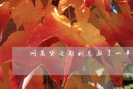 网商贷逾期利息涨了一半还还吗 网商贷逾期利息涨了一半还还吗