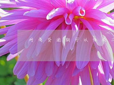 网商贷逾期可以协商二次分期吗