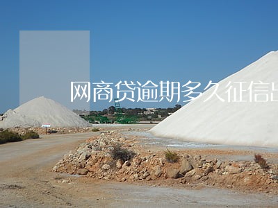 网商贷逾期多久征信出问题 网商贷逾期多久征信出问题