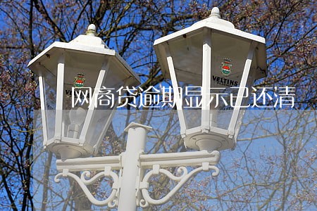 网商贷逾期显示已还清 网商贷逾期显示已还清