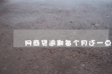 网商贷逾期每个月还一点 网商贷逾期每个月还一点