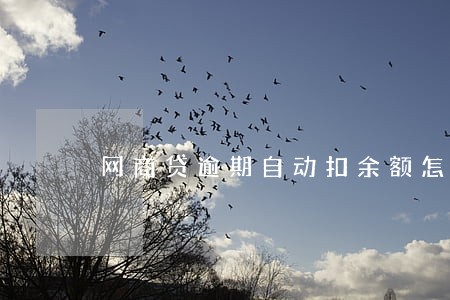 网商贷逾期自动扣余额怎么办 网商贷逾期自动扣余额怎么办