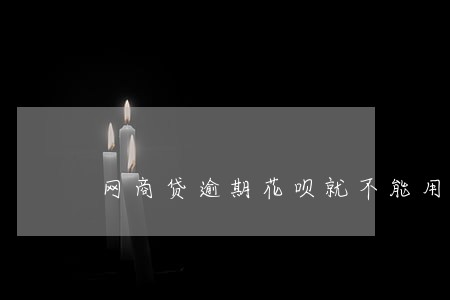 网商贷逾期花呗就不能用了吧 网商贷逾期花呗就不能用了吧