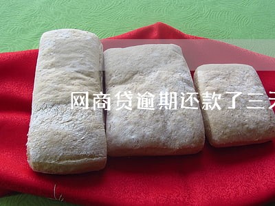 网商贷逾期还款了三天 网商贷逾期还款了三天