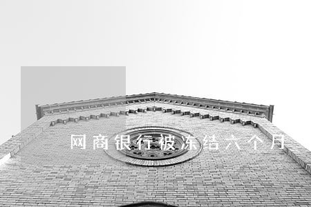 网商银行被冻结六个月