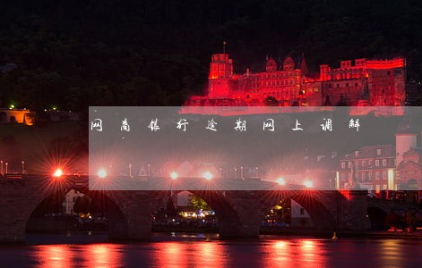 网商银行逾期网上调解 网商银行逾期网上调解