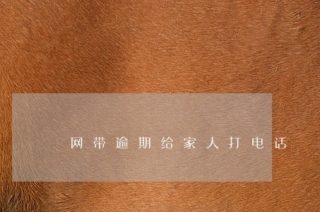网带逾期给家人打电话 网带逾期给家人打电话