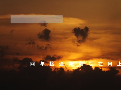 网年检逾期可以在网上审吗 网年检逾期可以在网上审吗