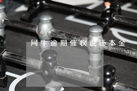 网牛逾期催收说还本金