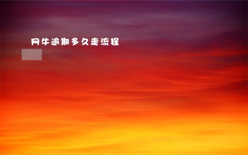 网牛逾期多久走流程