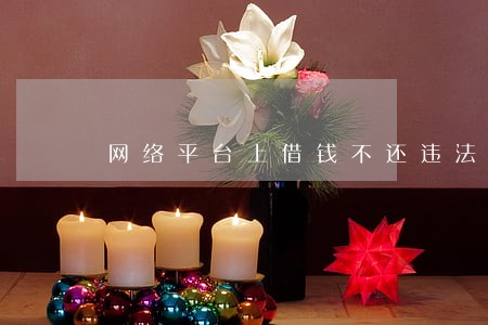 网络平台上借钱不还违法吗 网络平台上借钱不还违法吗