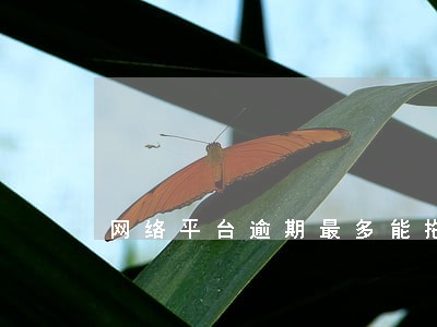 网络平台逾期最多能拖多久 网络平台逾期最多能拖多久