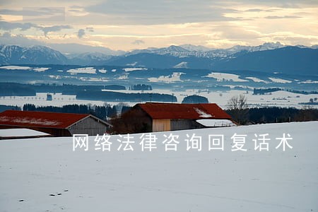 网络法律咨询回复话术