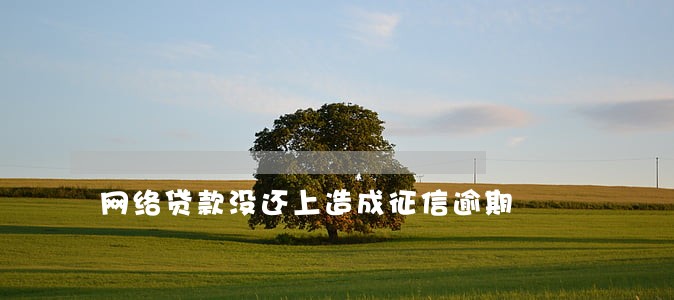 网络贷款没还上造成征信逾期 网络贷款没还上造成征信逾期