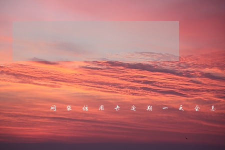 网袋信用卡逾期一天会怎么样 网袋信用卡逾期一天会怎么样