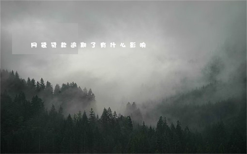 网袋贷款逾期了有什么影响 网袋贷款逾期了有什么影响